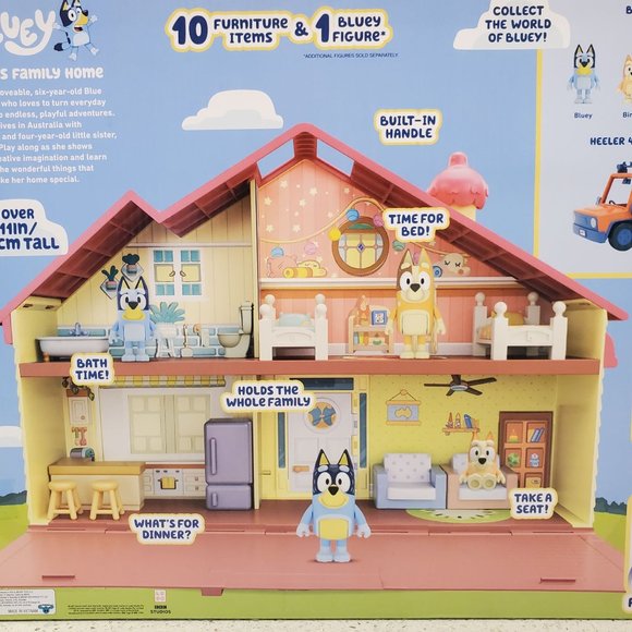 Blueys Family Home Blueys House Bluey and Bingo Bluey Toys - Picture 10 of 11